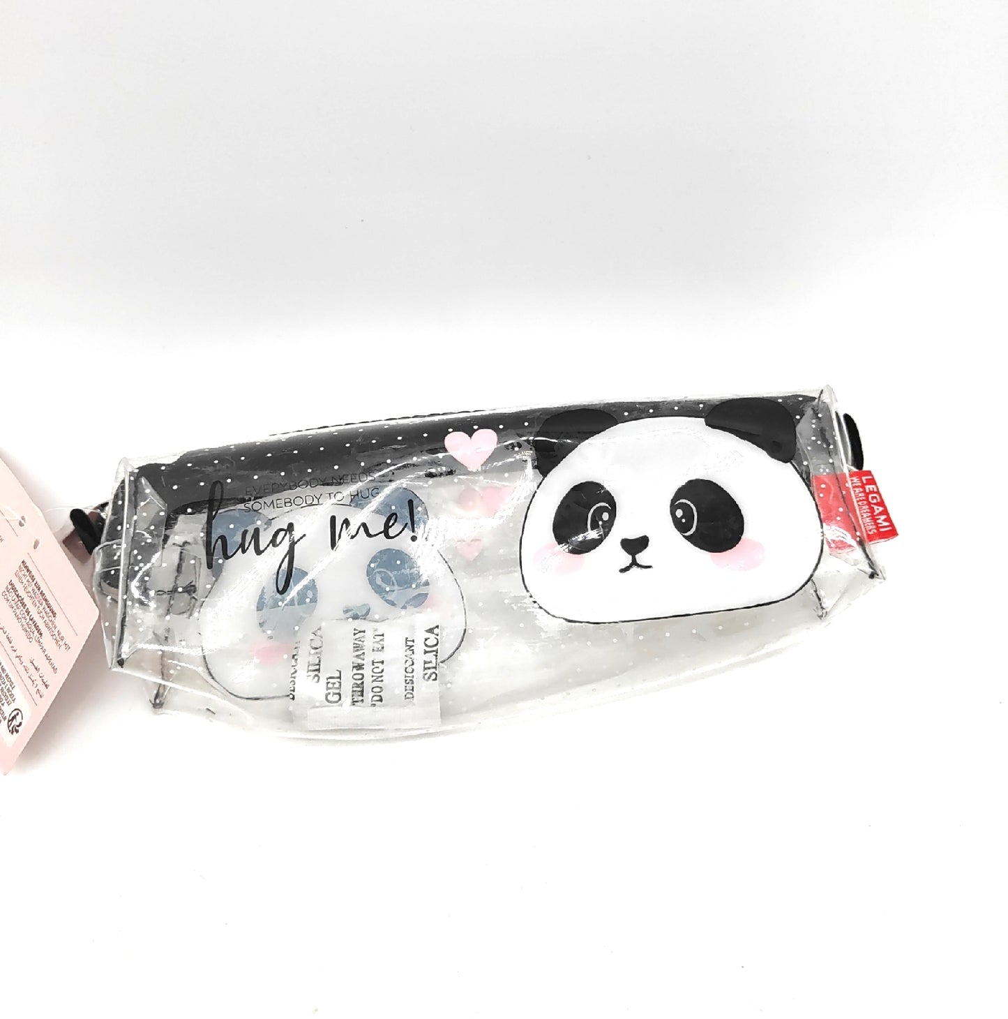 transparentes Federmäppchen Panda Herzchen Schlamper Tasche Stiftetasche