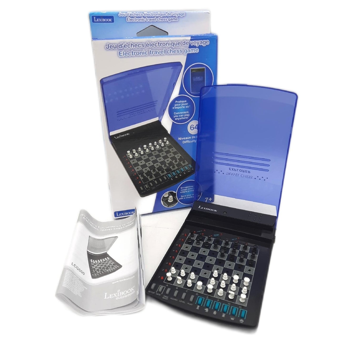 Lexibook Elektronisches Reiseschachset Gesellschaftsspiele LCG500 Strategiespiel