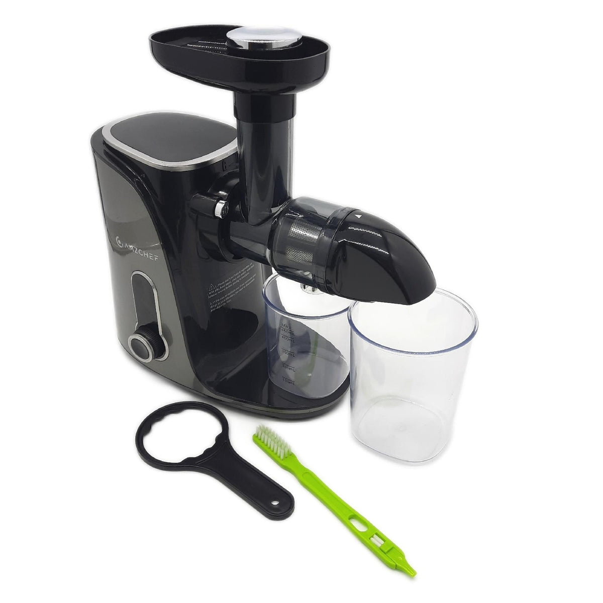 AMZCHEF Entsafter Slow Juicer leistungsstarker Entsafter- Reiseflaschen fehlen