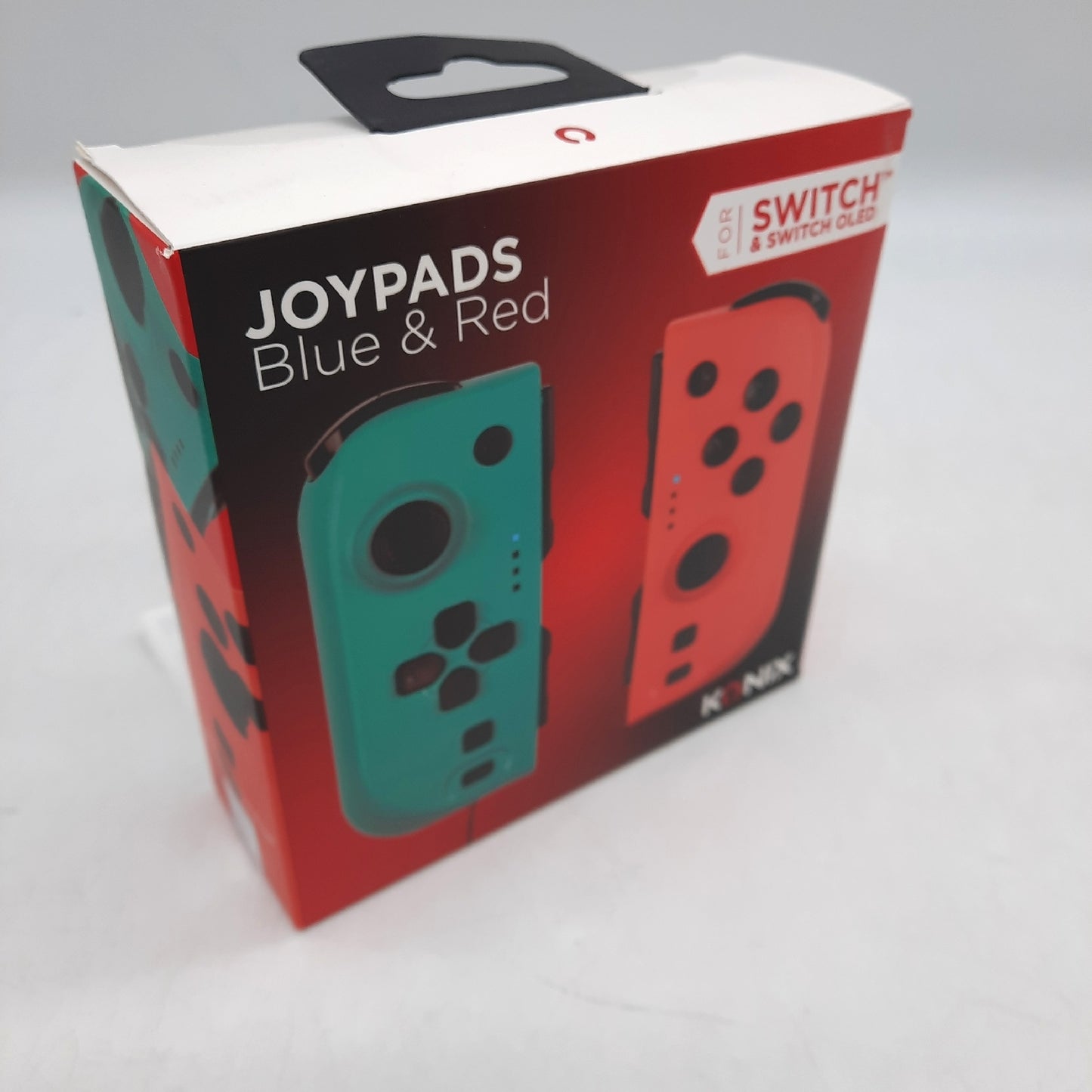 Konix Paar Joypads Nintendo Switch und Switch OLED Spielekonsole Joypads Blau Rot