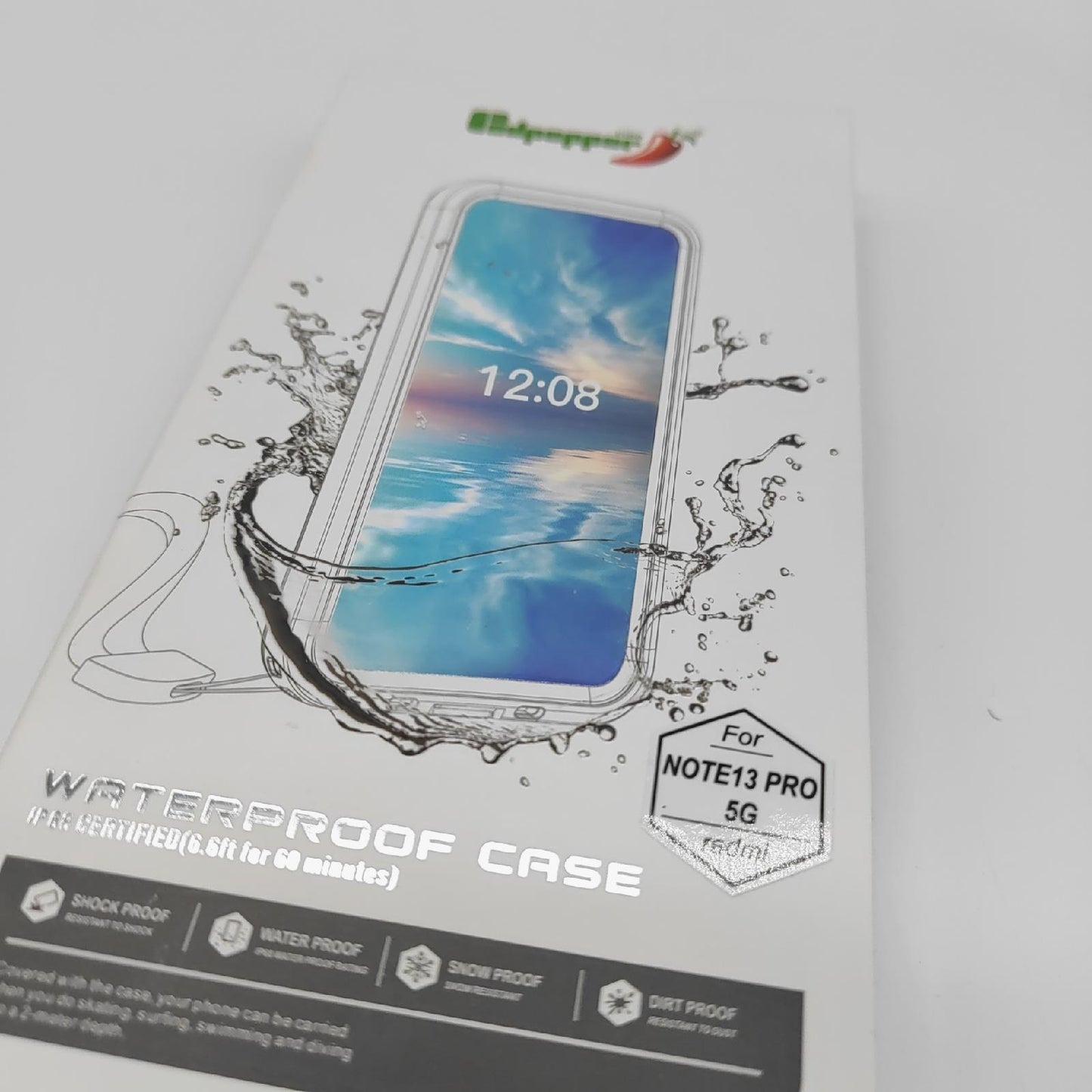 Red Pepper Schutzhülle Smartphone Zubehör iPhone 12 Pro Wasserdicht Schlagfest Schwarz