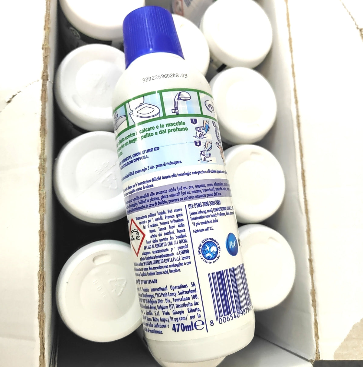 Viakal Anti-Kalk-Gel 15 x 470 ml gegen Kalk mit Anti-Tropf-Technologie