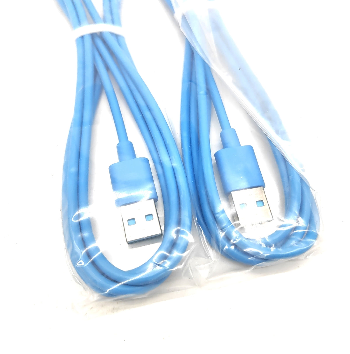 schnelllade Kabel zwei Stück iPhone iPod USB blau laden Handy Tablet