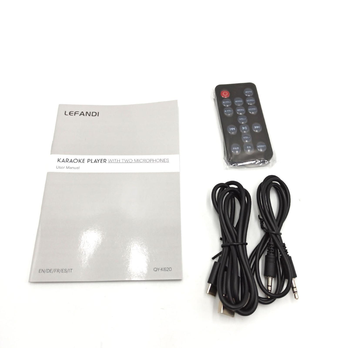 LEFANDI Karaoke Mikrofon Bluetooth Karaoke Anlage mit 2 Mikrofonen Portatile Karaoke Maschine mit 2 Drahtlose Mikrofonen Tragbarer Lautsprecher für Party konferenzen Gesang Kirche Hochzeiten