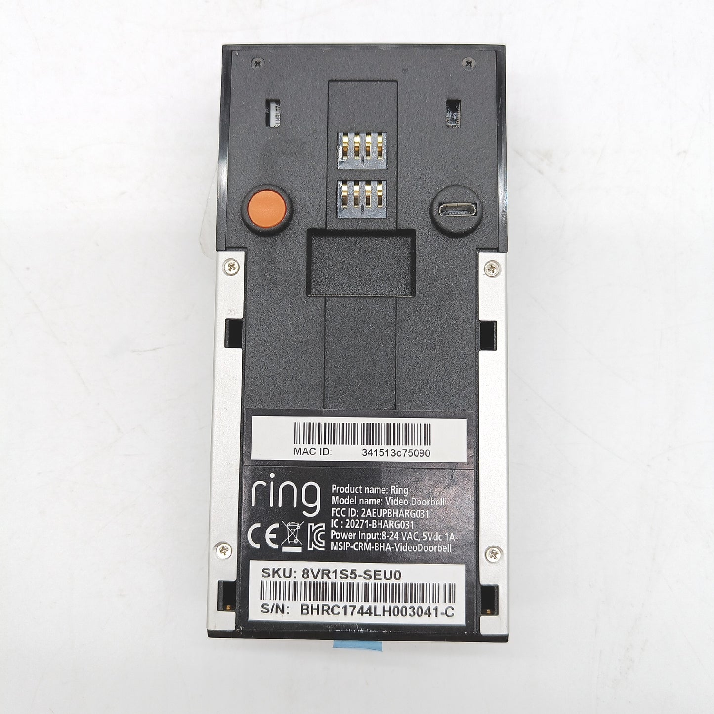 Ring Türklingel mit Kamera Hausüberwachung Gen 2 1080 Pixel matt nickel moderne Sicherheit