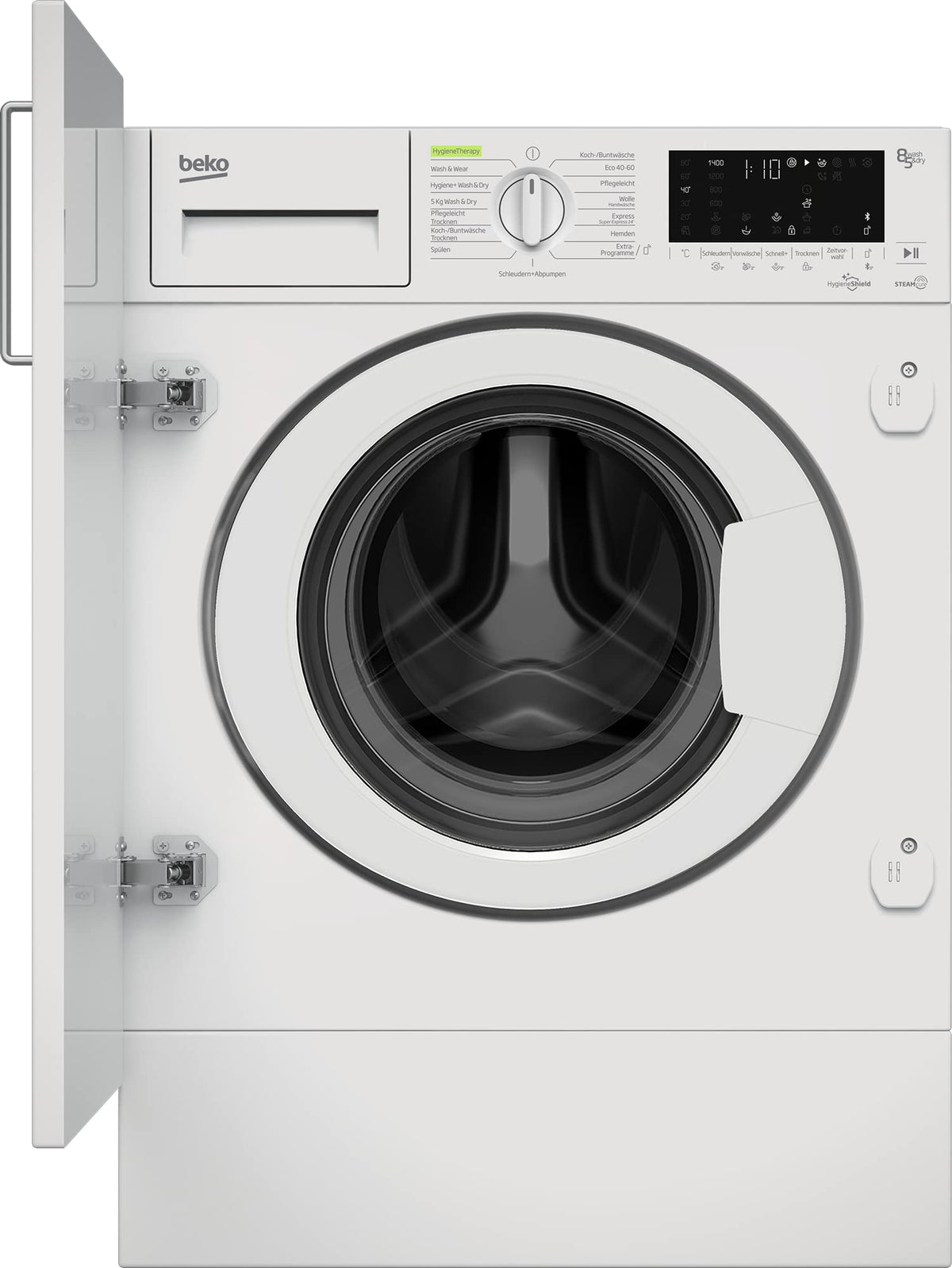 BEKO Einbauwaschtrockner WDWI85141, 8kg / 5kg, weiß