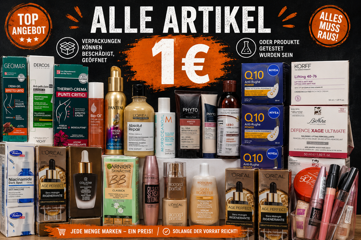 Marken-Kosmetik nur jeweils 1€ – L’Oréal, Maybelline, Nivea, Vichy & mehr