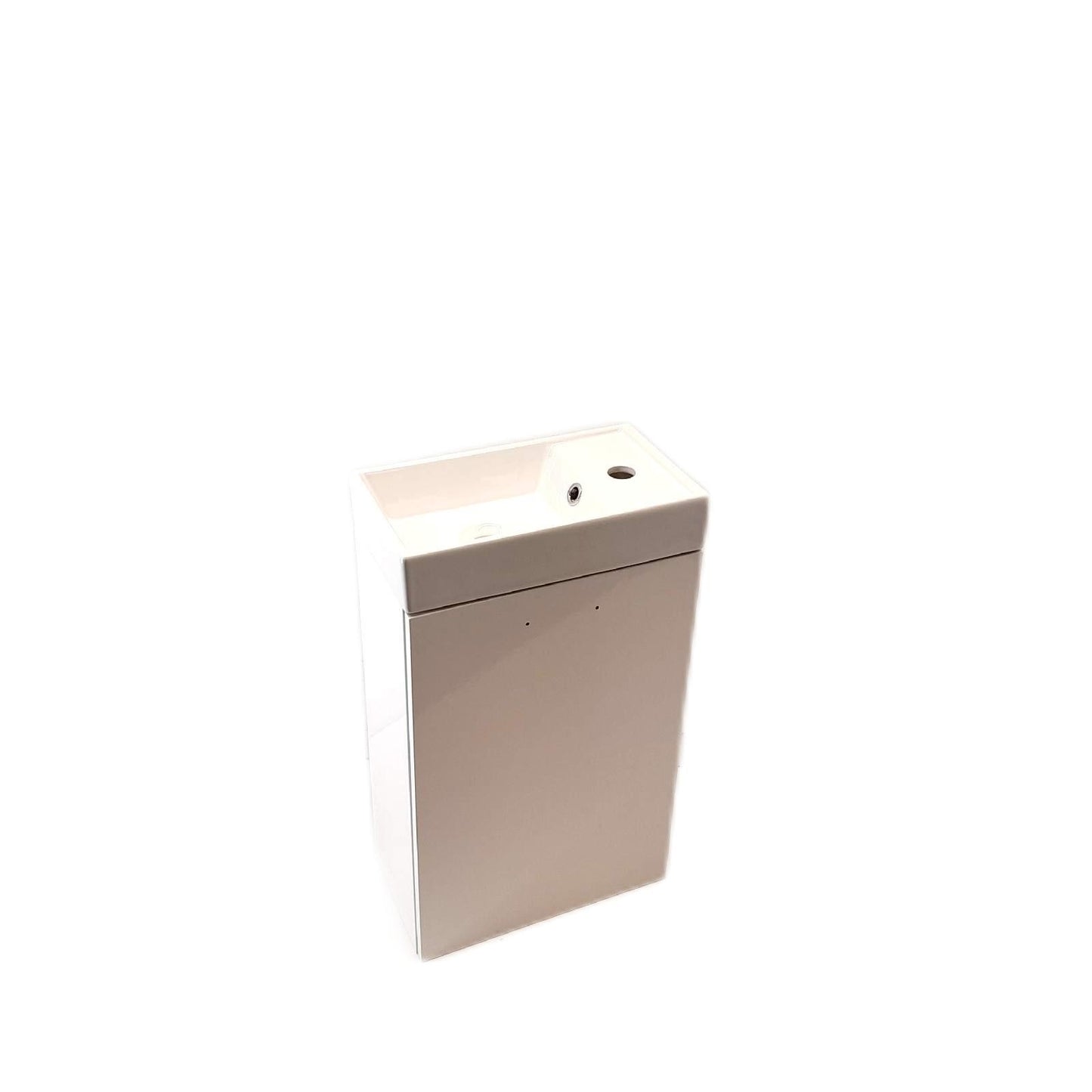 Riva Badmöbel Set Möbel Bad Weiß Glänzend Breite 40 cm Modern Design Badezimmer