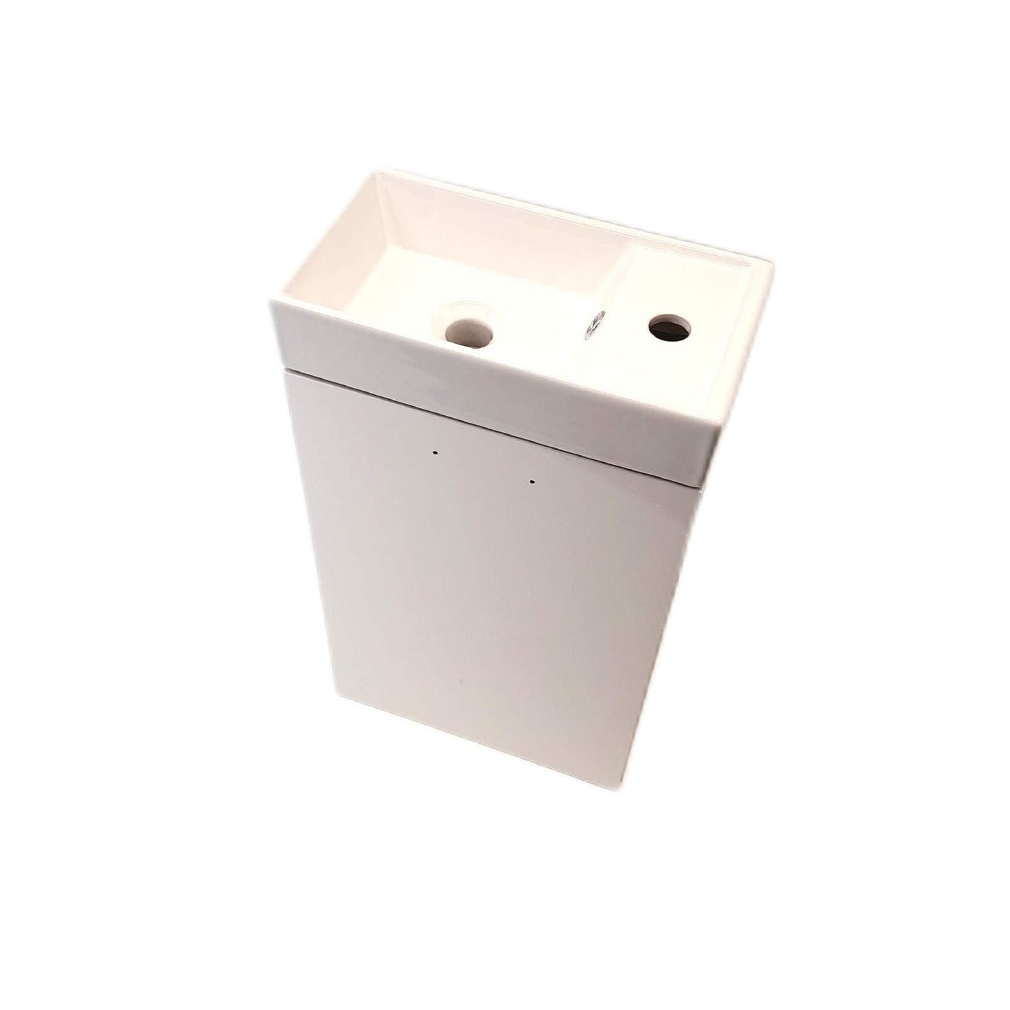 Riva Badmöbel Set Möbel Bad Weiß Glänzend Breite 40 cm Modern Design Badezimmer