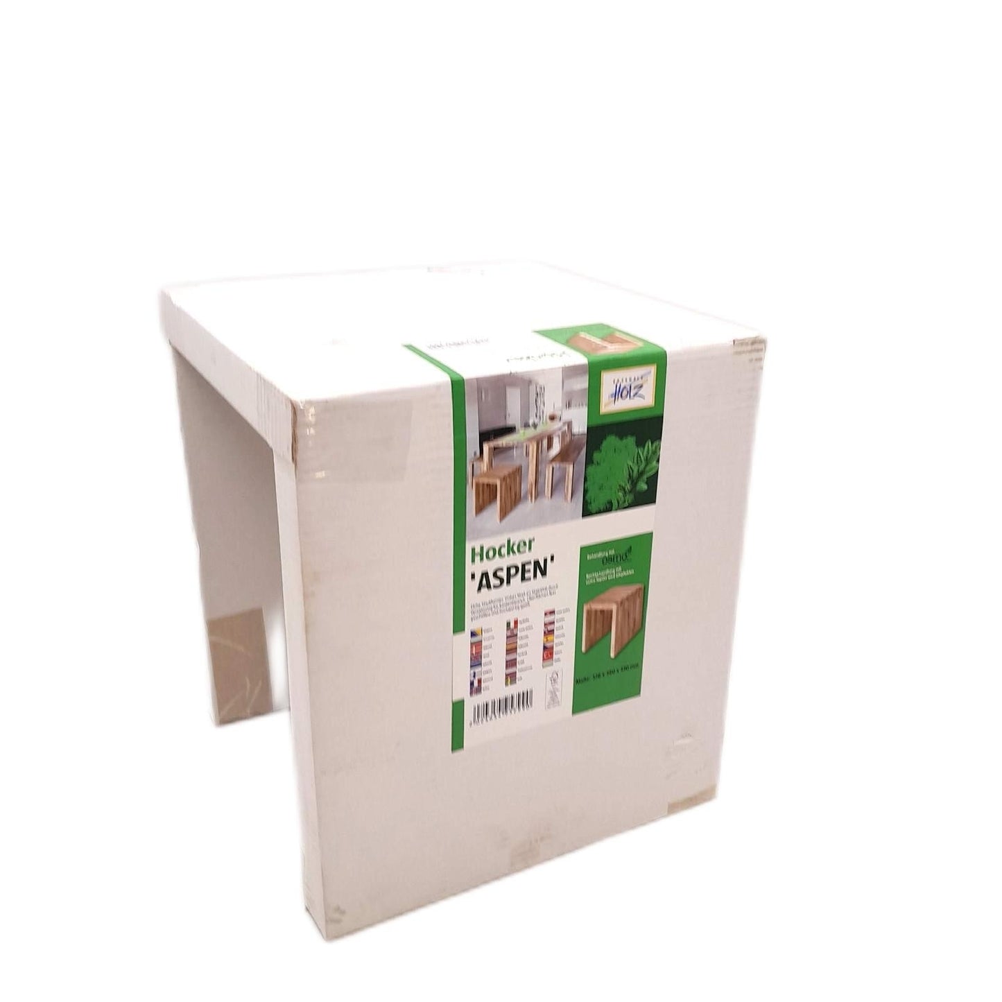 Exclusivholz Hocker Sitzmöbel Aspen Eiche Stabilität Komfort modern stilvoll robust