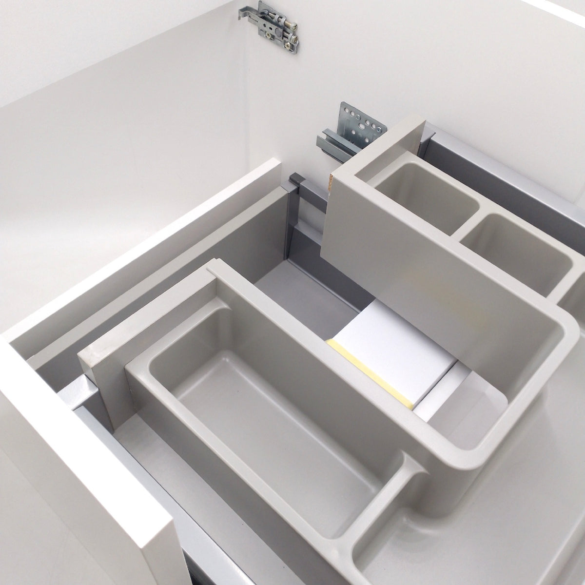 Riva Waschtischunterschrank Badmöbel Vulcano weiß hochglanz modern platzsparend