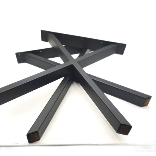 Pur Iternal Black Edition Tischbein (700 x 100 x 723 mm, Schwarz, X-Form, 2 Stk.
