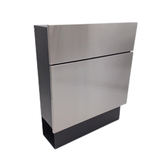 Briefkasten Quintus Edelstahl (L x B x H: 14,5 x 39,5 x 48 cm, Stahl, Edelstahl)