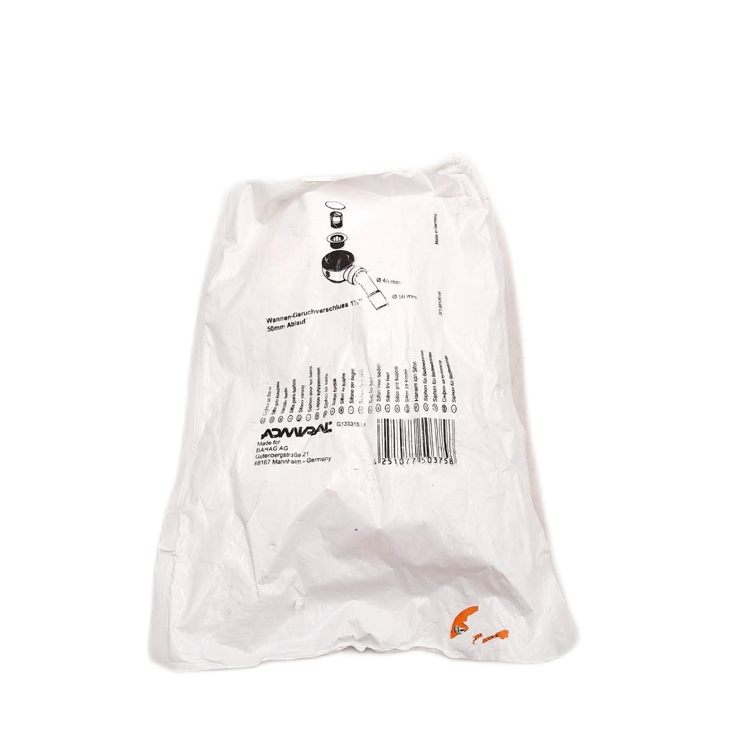 Duschwannenablauf Ablauf Duschzubehör Chrom Durchmesser 50 mm passend für Dusche