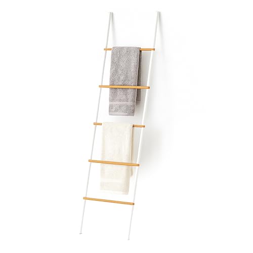 Relaxdays Handtuchhalter Bambus Badaccessoires HBT 164 x 45 x