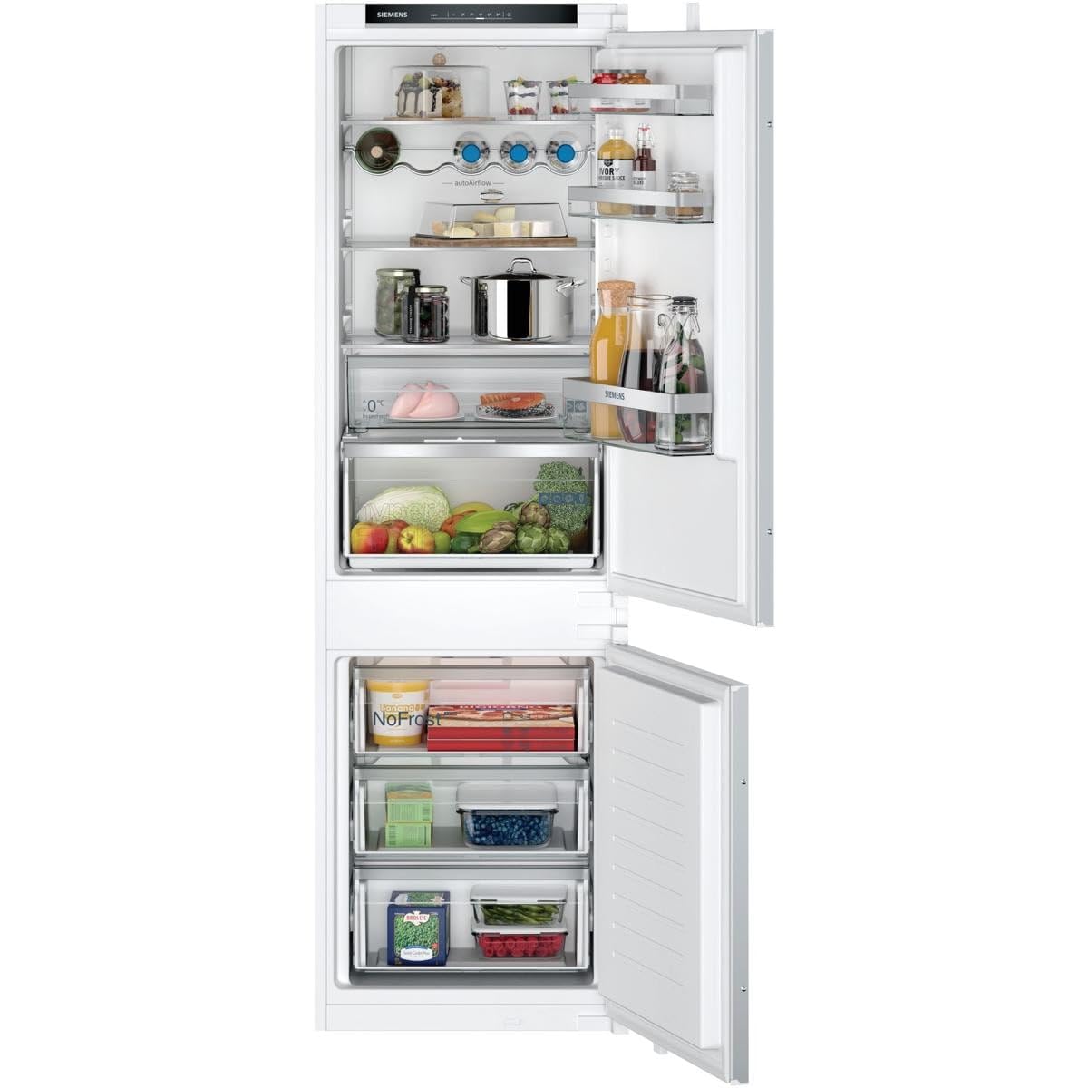 SIEMENS Einbaukühlgefrierkombi iQ300 KI86NVSE0, 177,2 cm, weiß