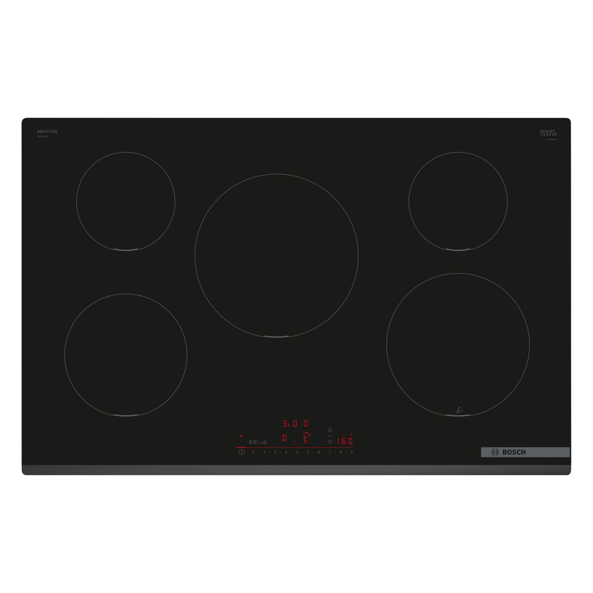 BOSCH Induktions-Kochfeld Serie 6 PIV831HC1E, 80 cm, schwarz