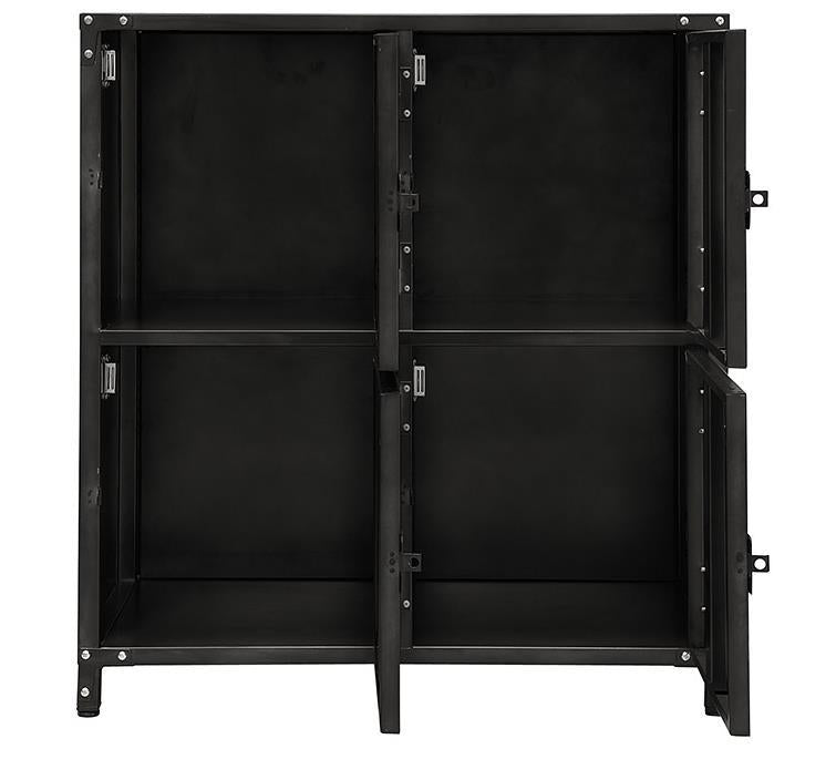 Metallschrank Vintage Industrial Style (35 x 75 x 82,5 cm, 4-türig, Anzahl Fächer: 4)