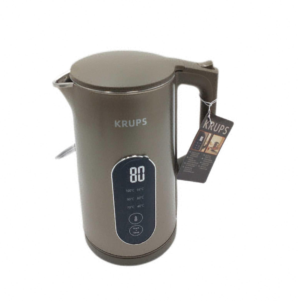 Krups Wasserkocher 6 Temperaturstufen Edelstahl Kratzer Delle