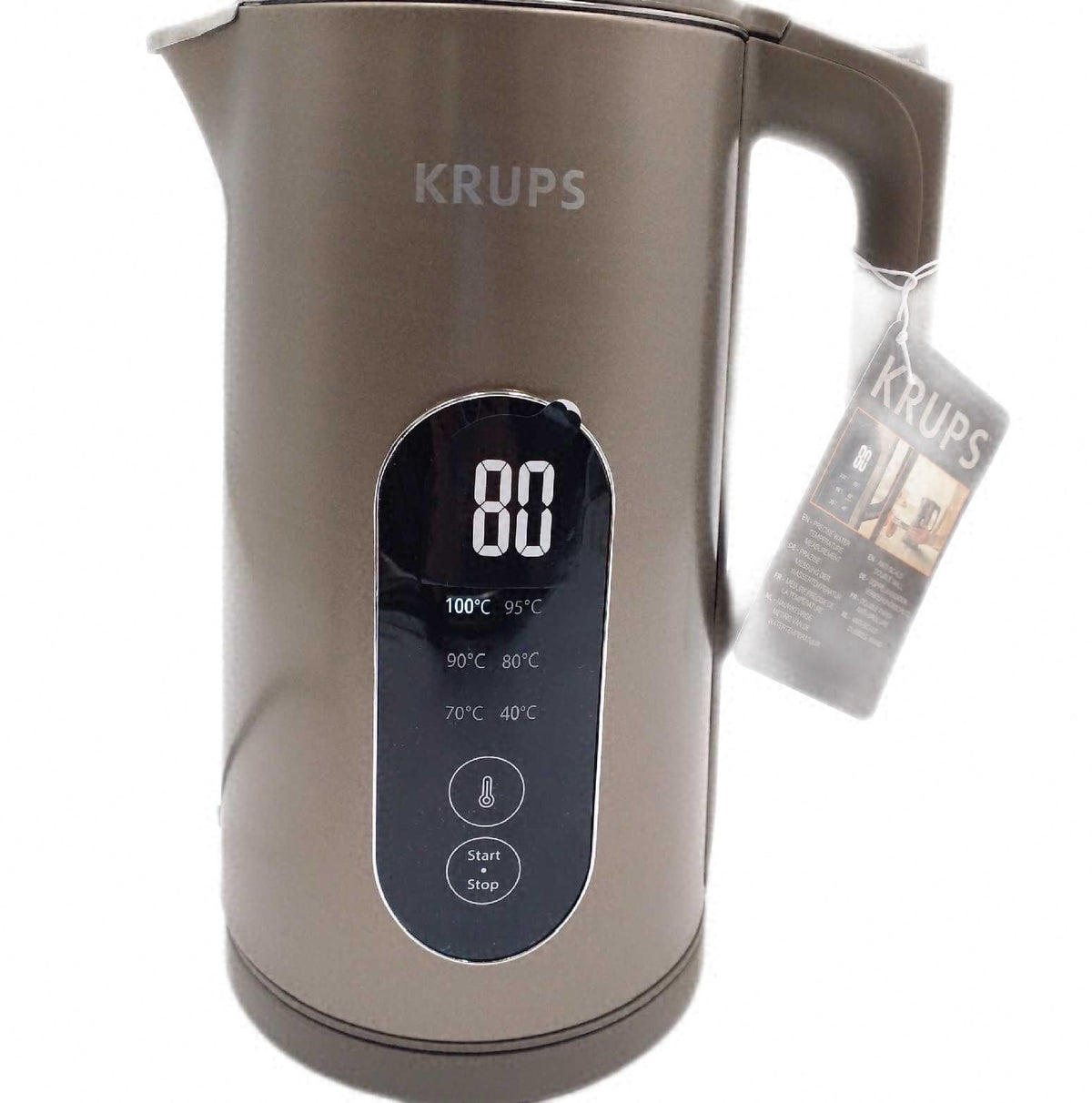 Krups Wasserkocher 6 Temperaturstufen Edelstahl Kratzer Delle