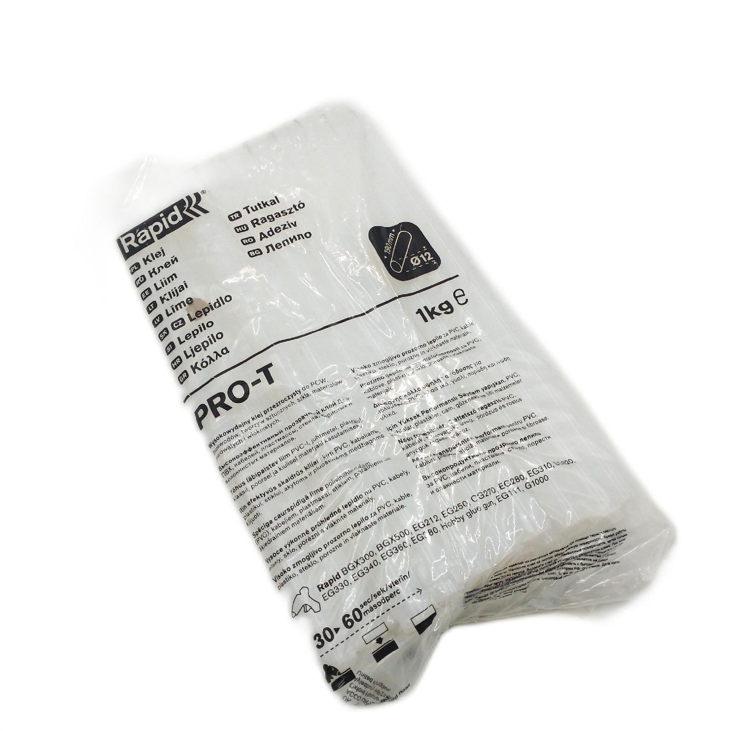 Rapid Heißklebesticks Klebstoffe Pro T Transparent für PVC Kunststoff Flexibel Robust Kle