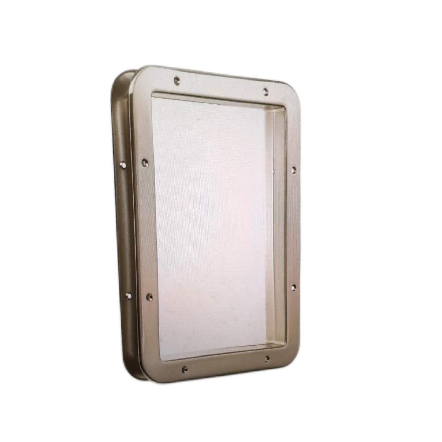 Mottez Bullauge Fenster Bullaugen Zubehör Silber Metall 41 x 31 cm Rechteck