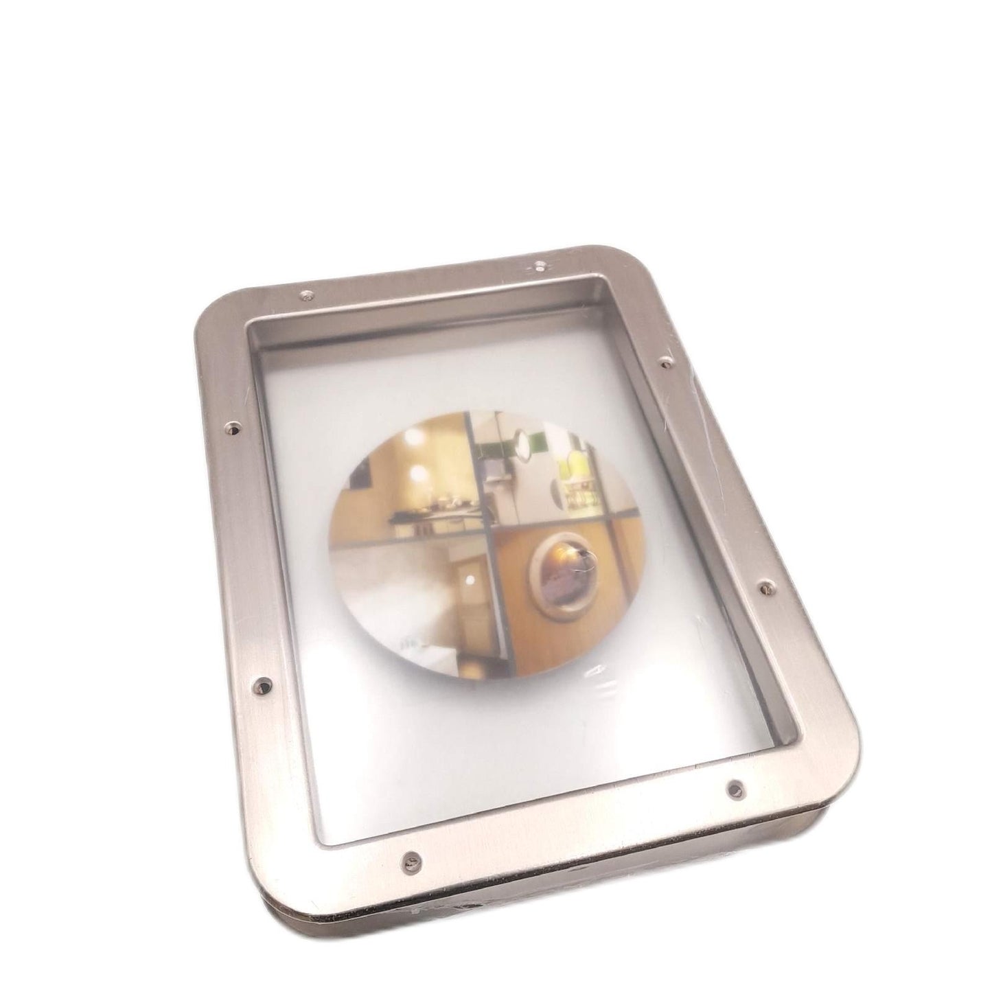 Mottez Bullauge Fenster Bullaugen Zubehör Silber Metall 41 x 31 cm Rechteck
