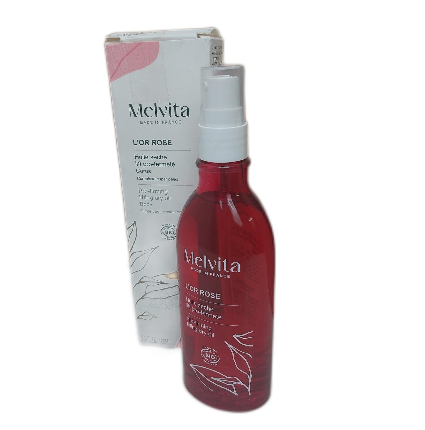 Melvita Trockenöl Körperpflege Aceite Seco Reafirmante Rose Gold Lift Hautstra