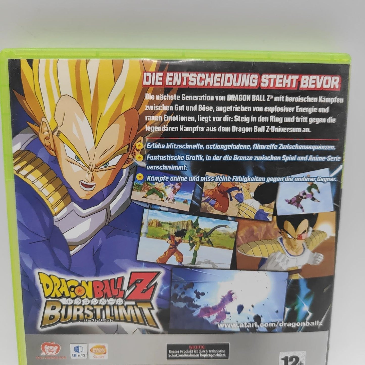 XBOX 360: DragonBall Z Burst Limit in original Verpackung