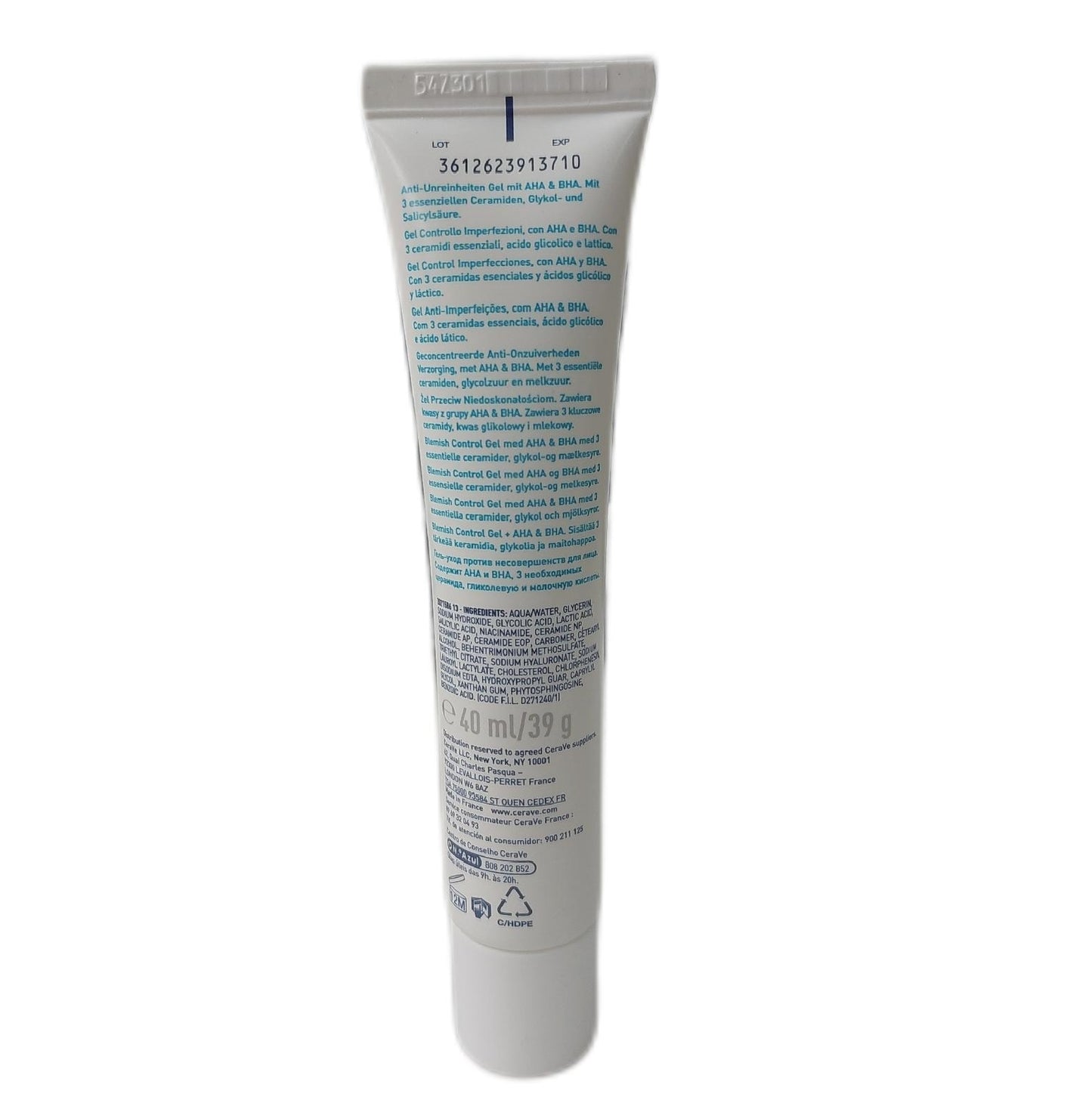 CeraVe Gesichtsreinigung Hautpflege Anti Unreinheiten Gel mit Peelingeffekt gegen