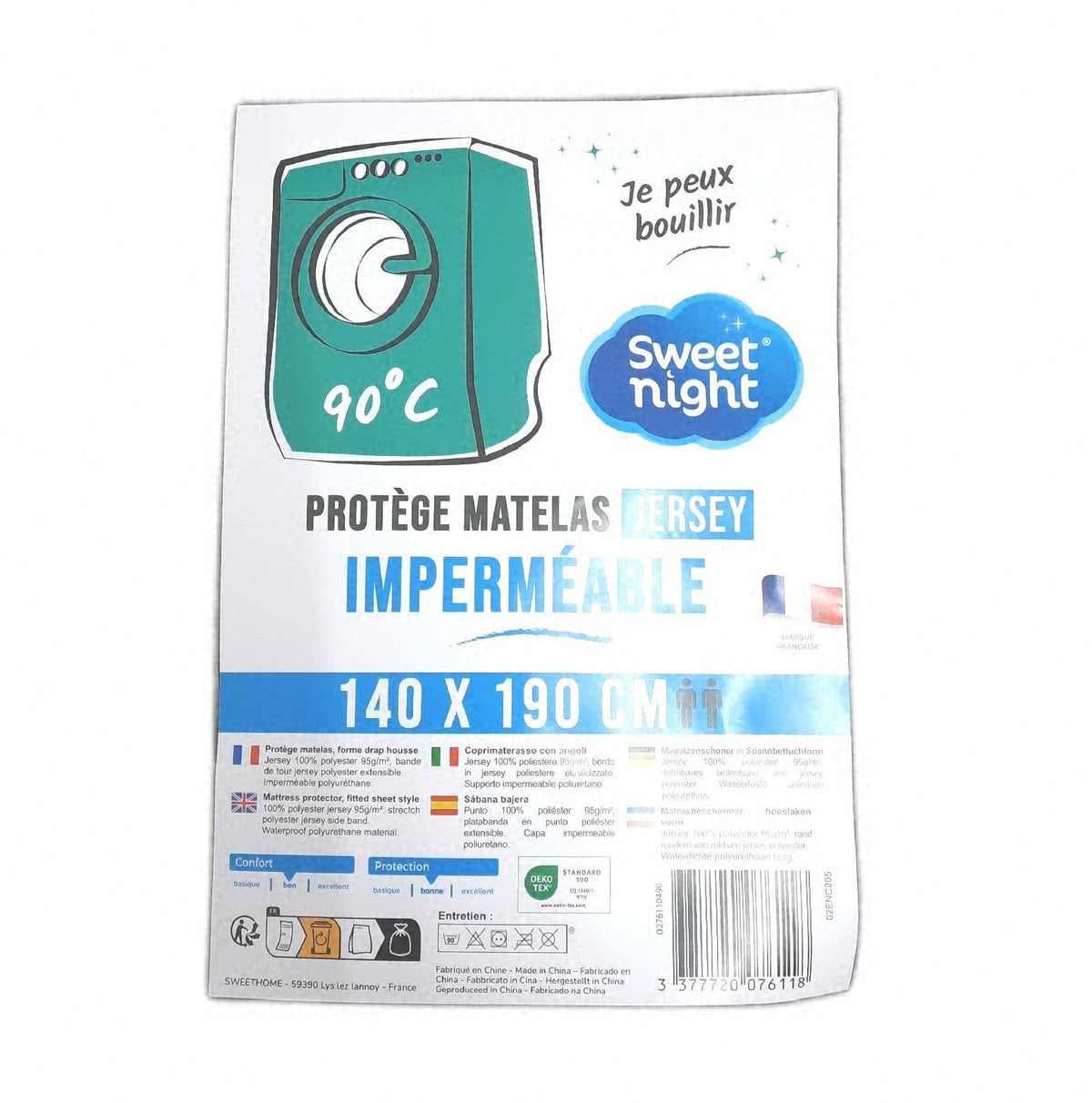 Sweetnight Matratzenschutz 140x190 bis 200 cm Wasserdicht Mikroatmungsaktiv Matratzenauflage