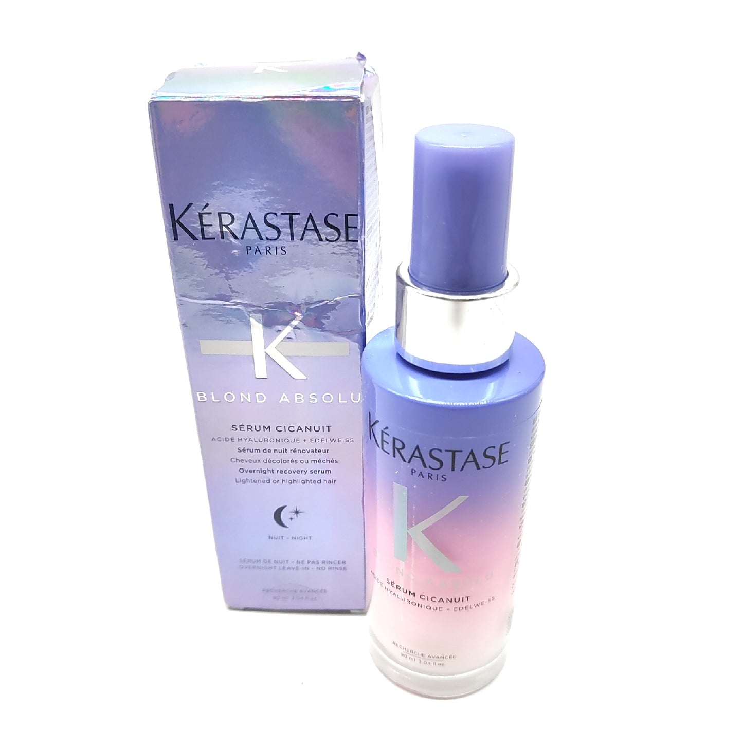 Kérastase Blond Absolu Repair Serum geschädigtes blondes Haar Verpackung leicht beschäd