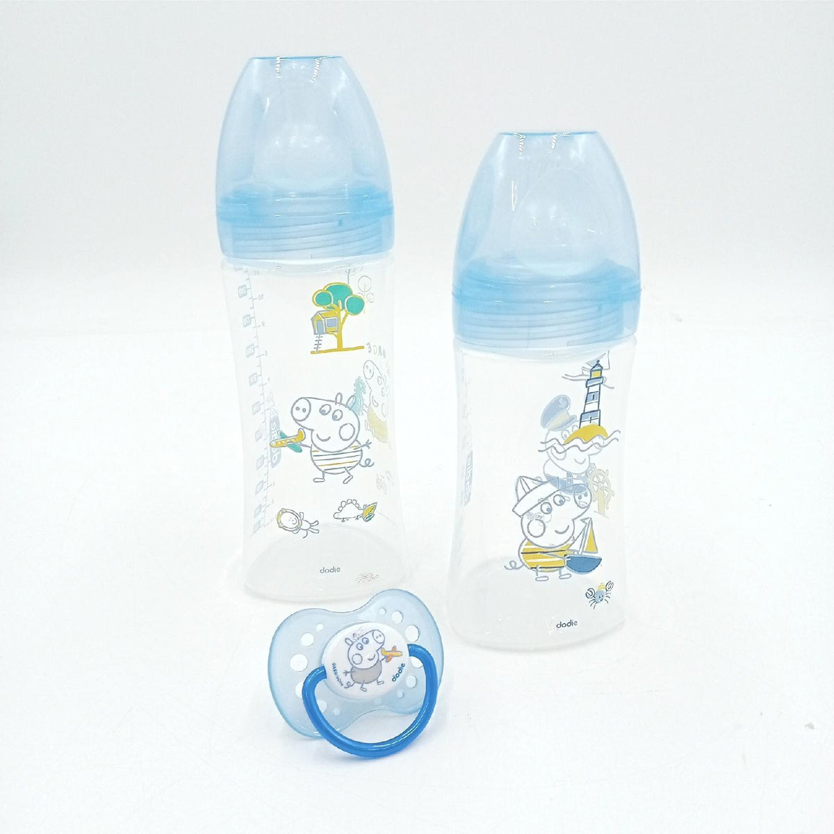 Dodie Spielset Kinder Spielzeugbox Trio Peppa George Spaß Cartoon Geschenkidee