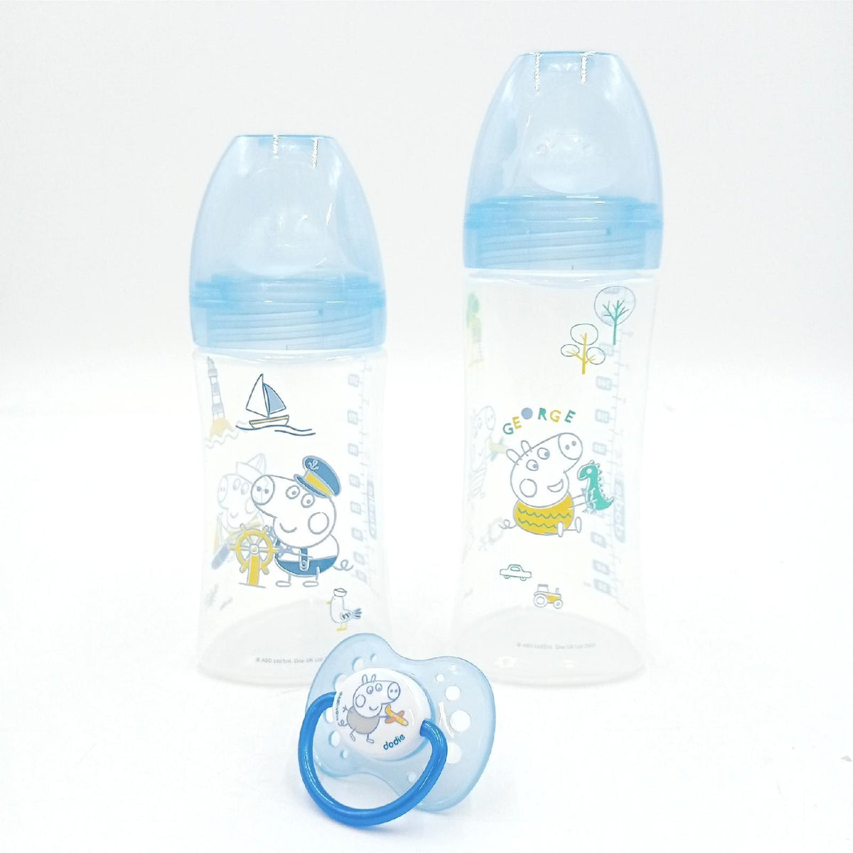 Dodie Spielset Kinder Spielzeugbox Trio Peppa George Spaß Cartoon Geschenkidee