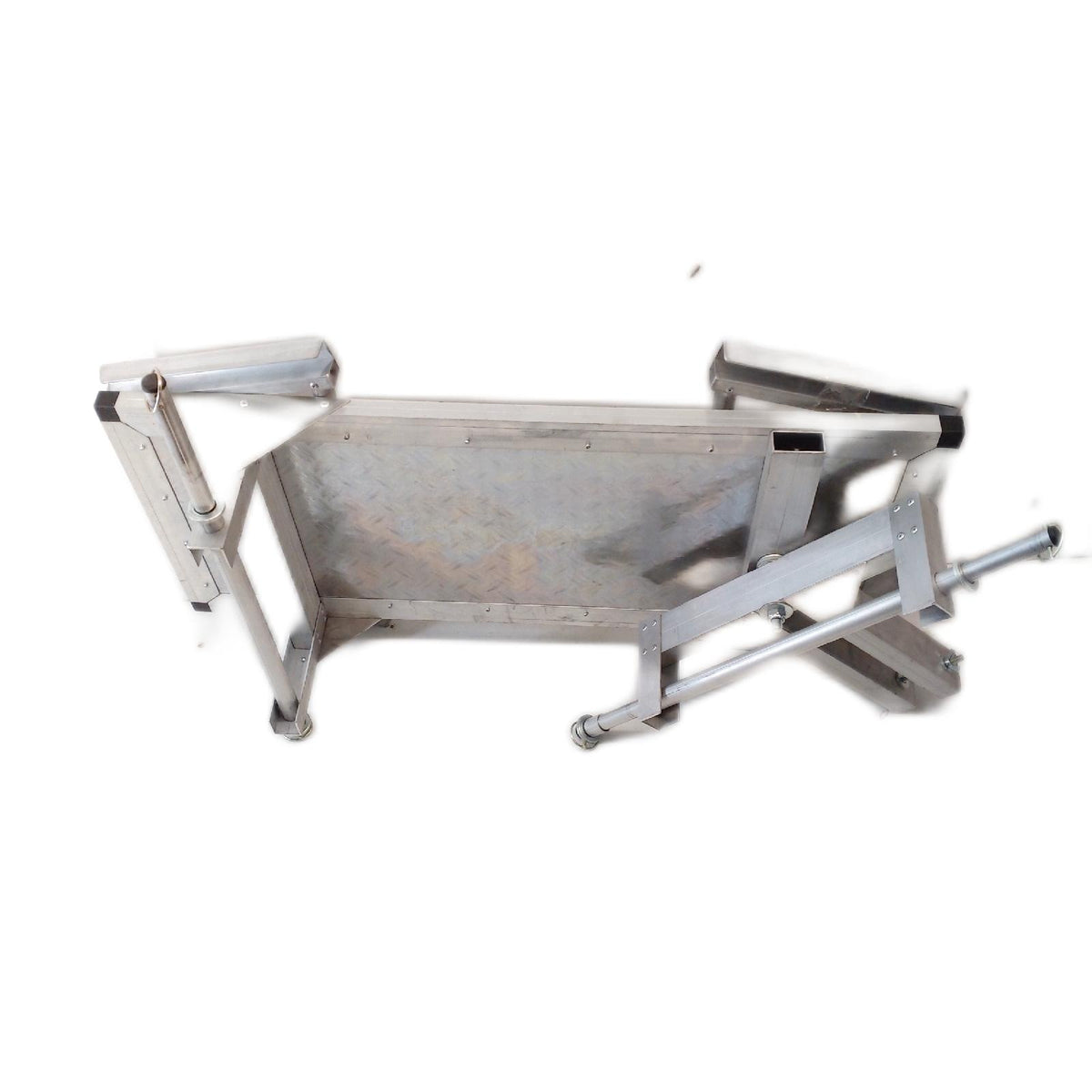 Bollerwagen Bollerwagen 105 x 63 x 58 cm Aluminium klappbar faltbar stabil robust Gartenwagen Transportwagen