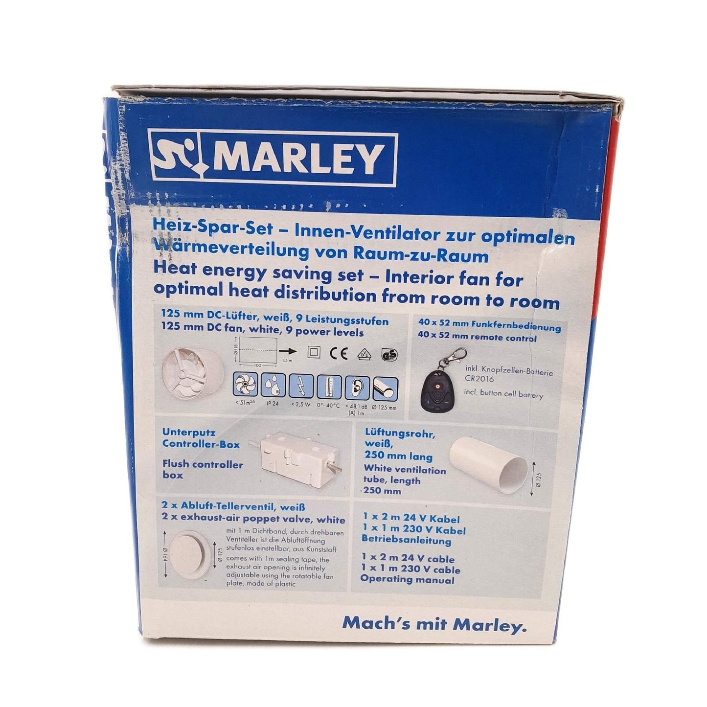 Marley Heizsparset Heizungszubehör Durchmesser 125 mm Weiß Effizient