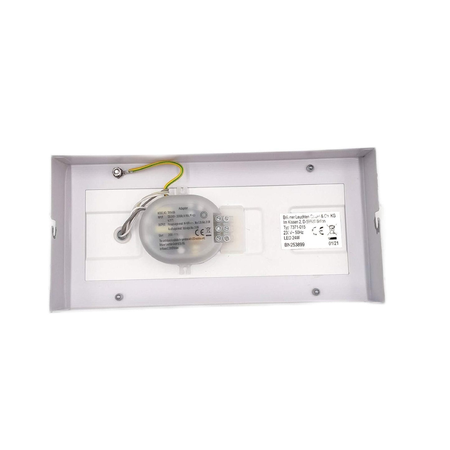 Briloner Deckenleuchte Beleuchtung LED 24 W Schwarz Warmweiß Modern Wohnraum Lam