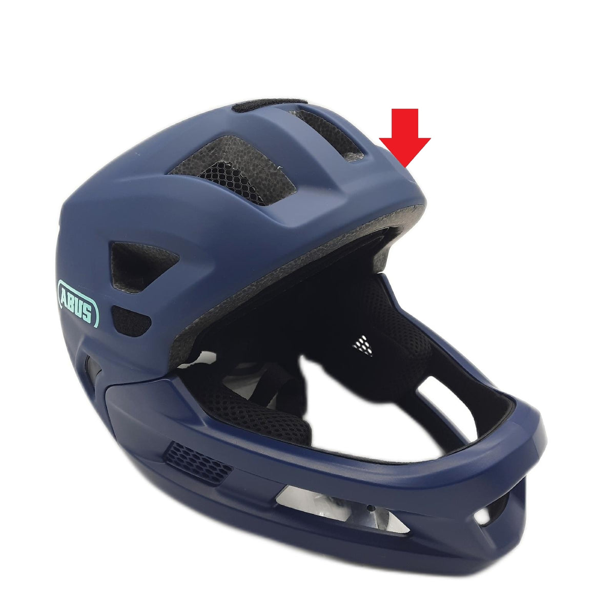 ABUS MTB Helm YouDrop FF Fullface Helm Kinder Jugendliche den Ei - Unvollständig