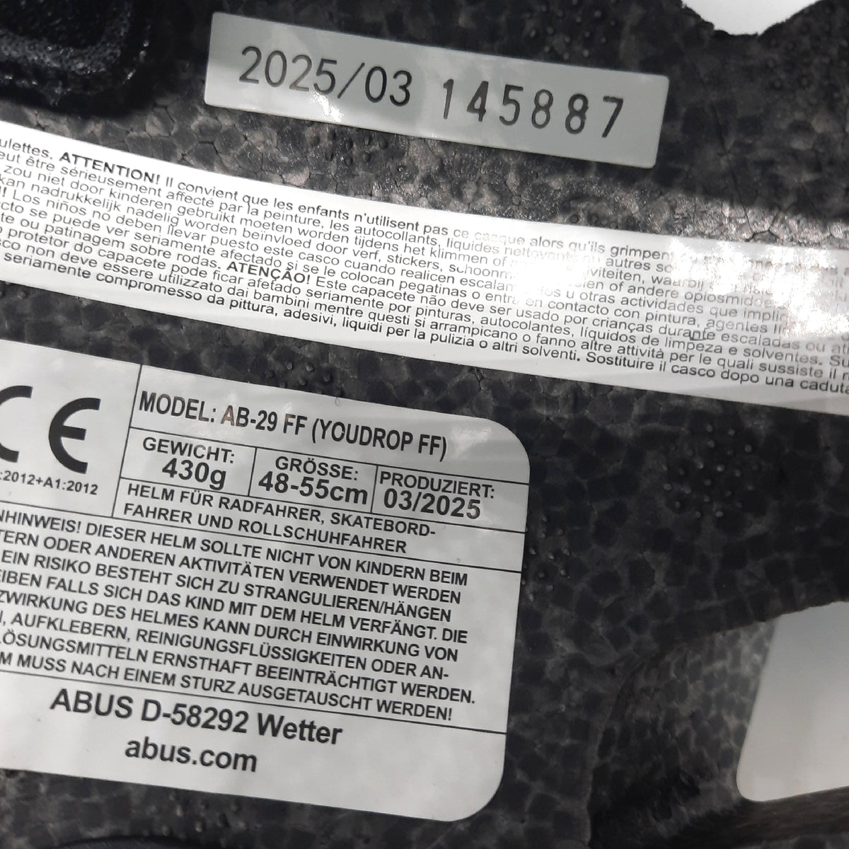 ABUS MTB Helm YouDrop FF Fullface Helm Kinder Jugendliche den Ei - Unvollständig