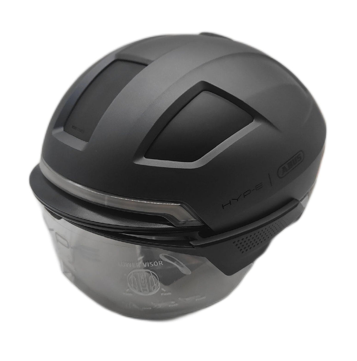 Abus Fahrradhelm Kopf Schutzausrüstung HYP E B LACE Beleuchtung Vorder und