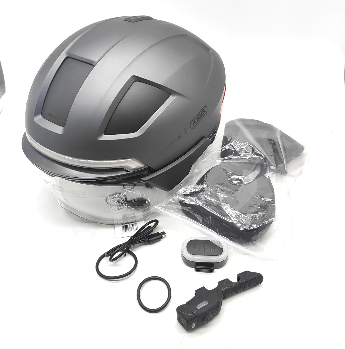 Abus Fahrradhelm Kopf Schutzausrüstung HYP E B LACE Beleuchtung Vorder und
