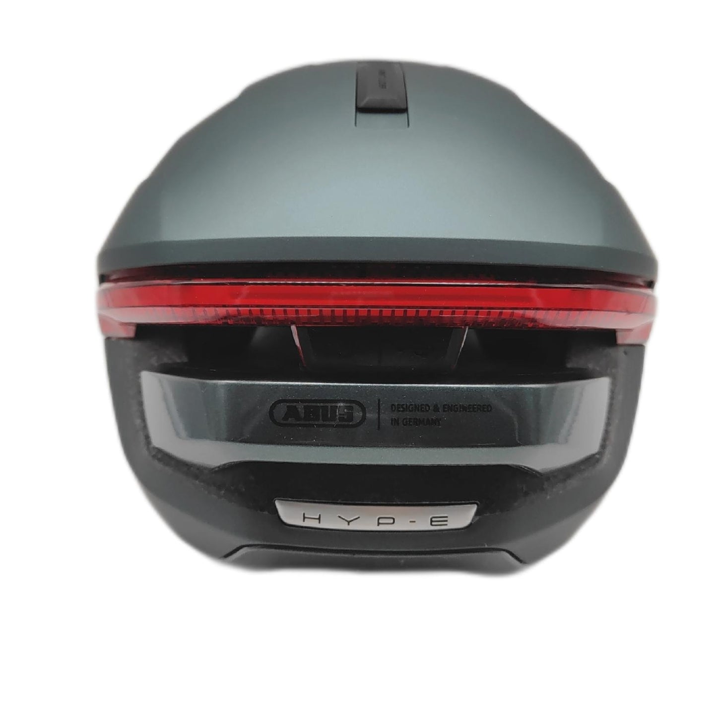 ABUS Fahrradhelm Sicherheit Helm HYP E mit Front und Rücklicht Größe 51 55 cm für Fahrradfahrer