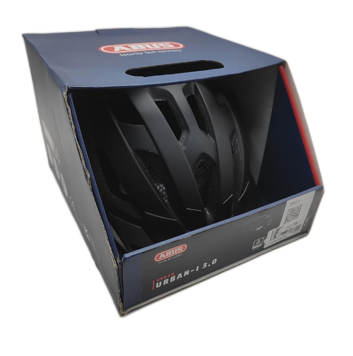 Abus Stadthelm Urban I 30 Fahrradhelm mit Rücklicht Schirm Größe 52 58 cm Komfort