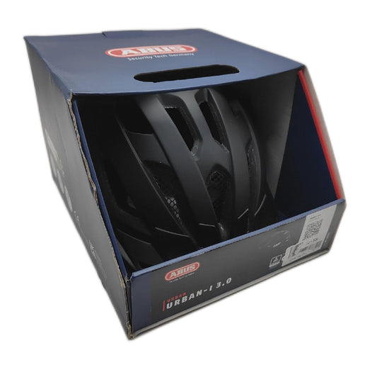 Abus Stadthelm Urban I 30 Fahrradhelm mit Rücklicht Schirm Größe 52 58 cm Komfort