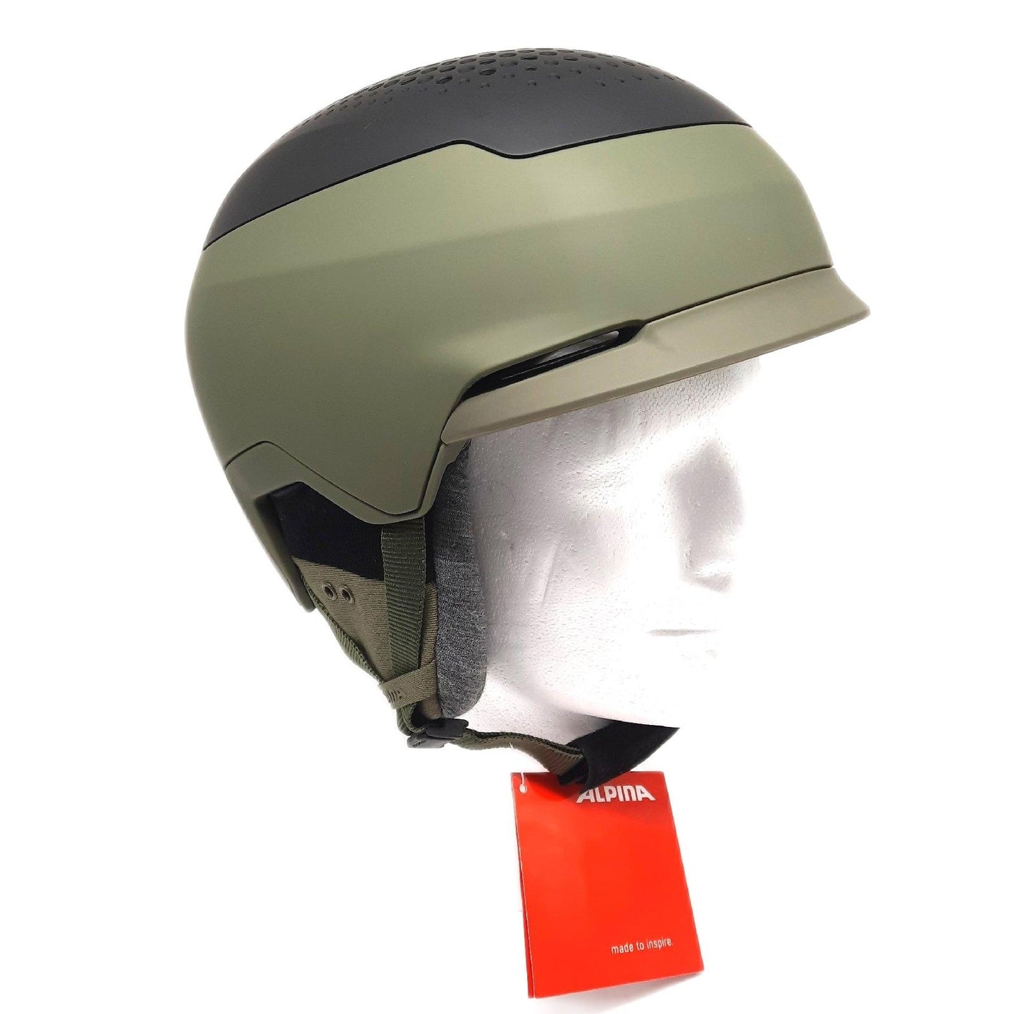 Alpina Unisex-Erwachsene GEMS Skihelm Olive Black matt 55 59 wärmender Nackenschutz Schutz helles Design