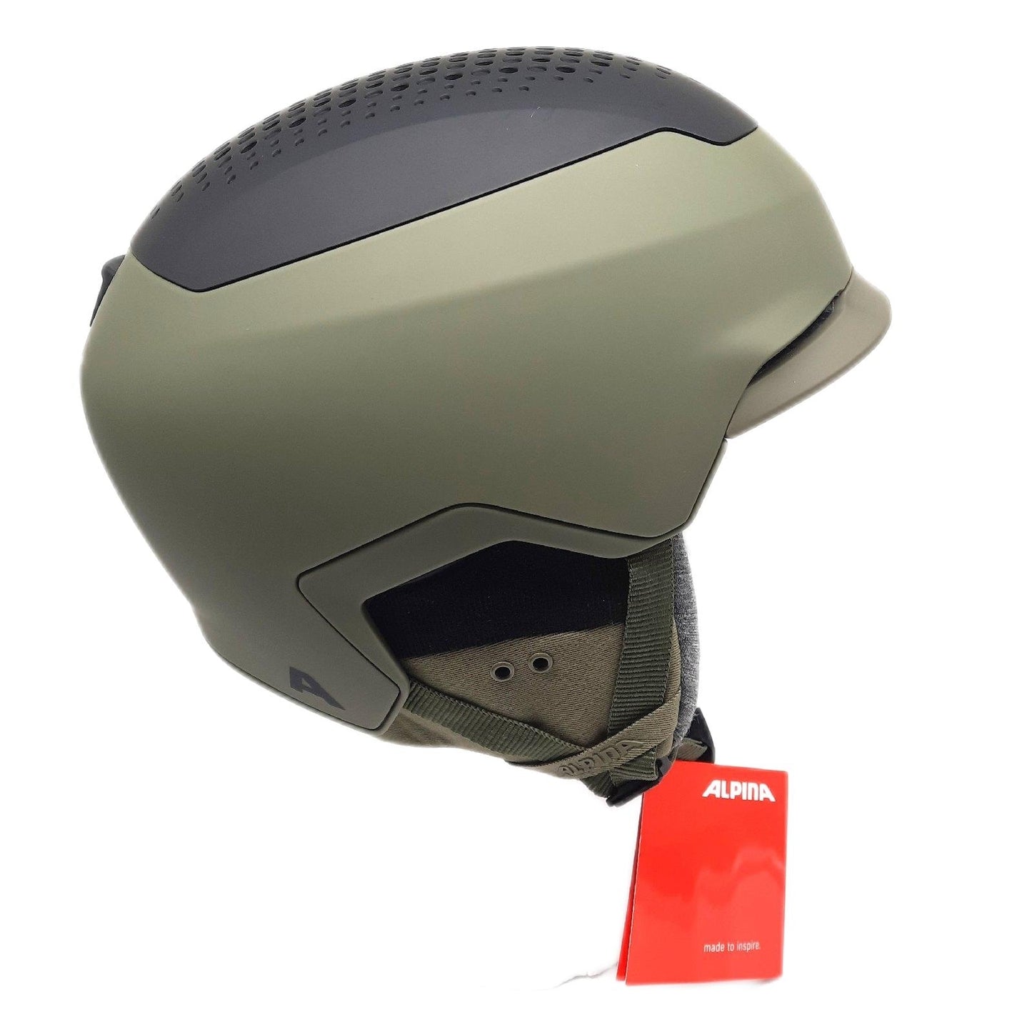 Alpina Unisex-Erwachsene GEMS Skihelm Olive Black matt 55 59 wärmender Nackenschutz Schutz helles Design