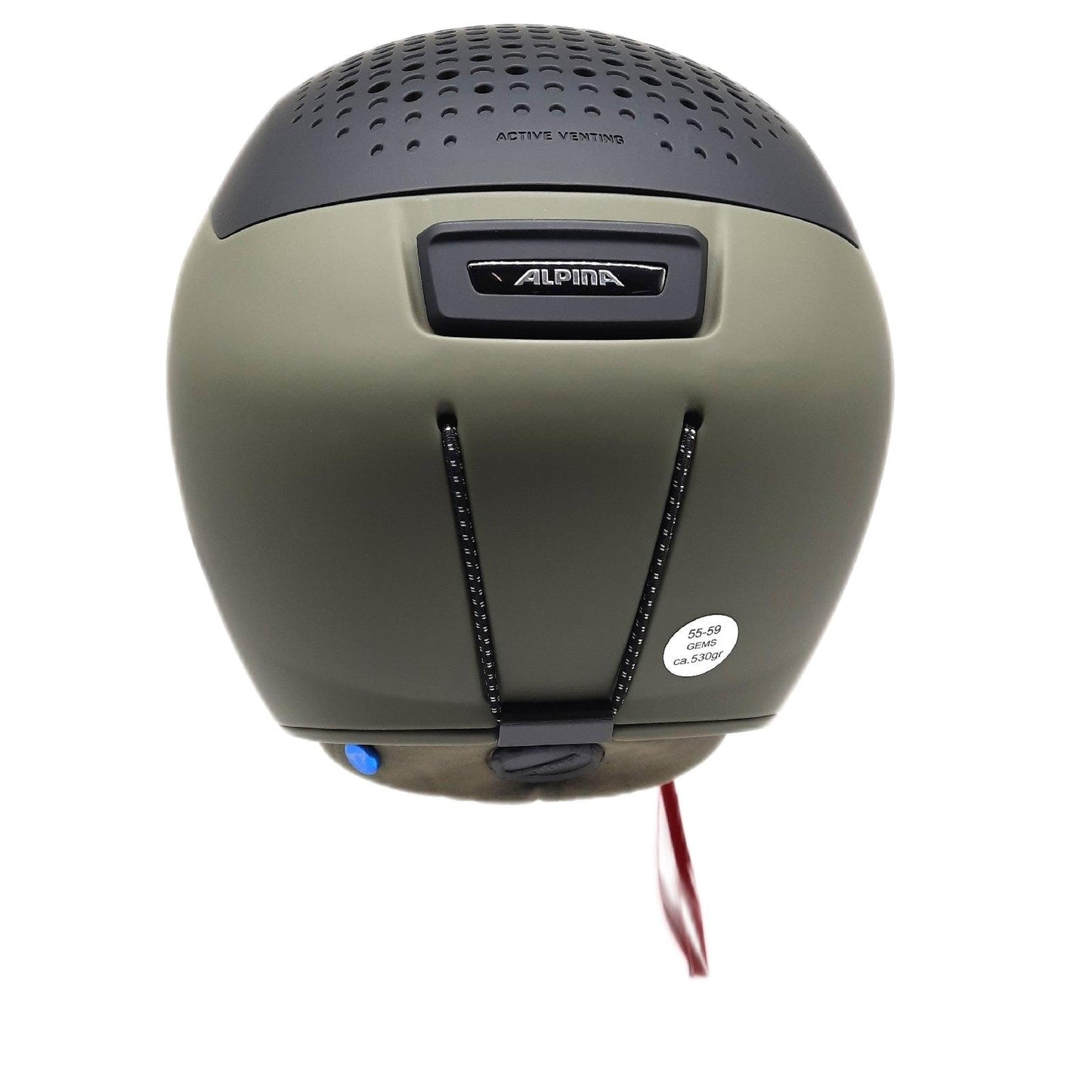 Alpina Unisex-Erwachsene GEMS Skihelm Olive Black matt 55 59 wärmender Nackenschutz Schutz helles Design