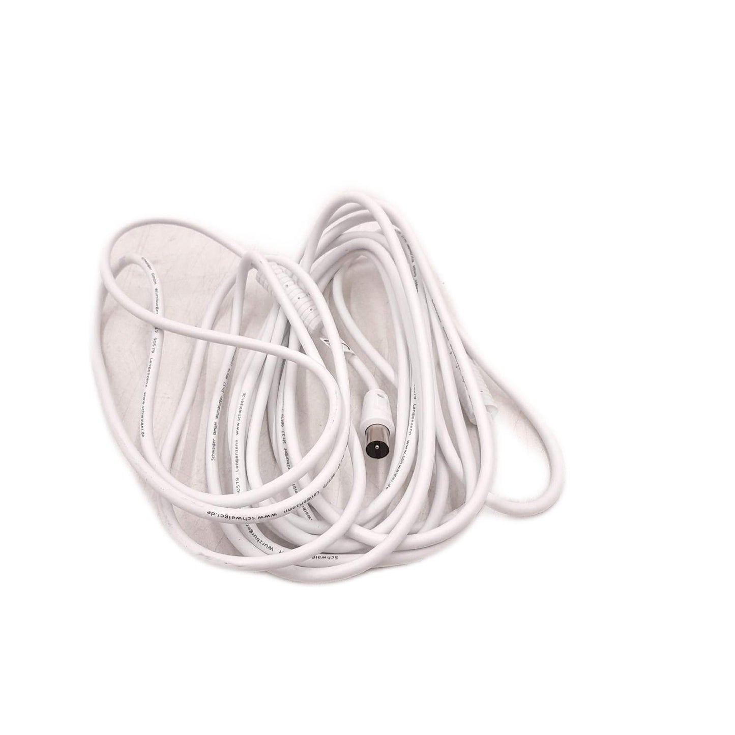 Schwaiger Antennenkabel Kabel Anschlusskabel 5 Meter Weiß 90 dB Ste