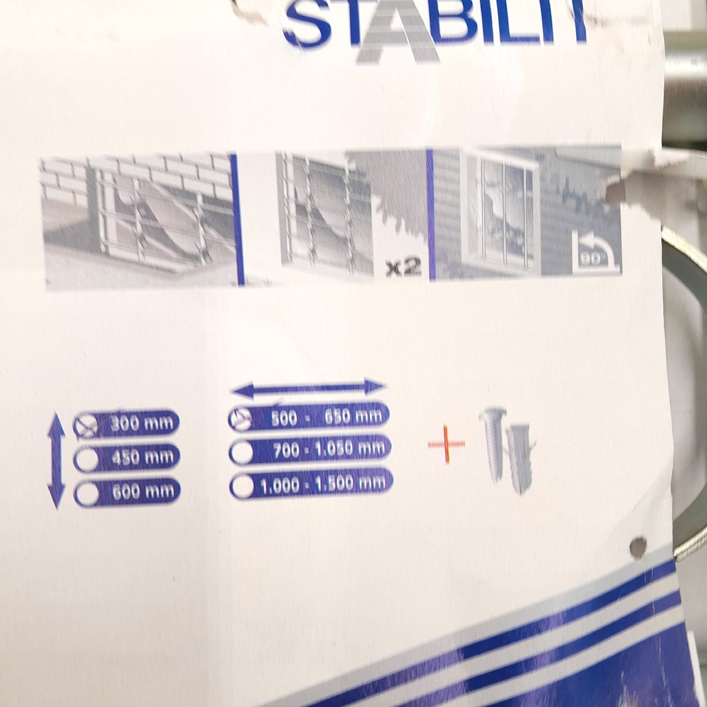Stabilit Ausziehfenstergitter Sicherheit Schutzgitter 50 cm bis 65 cm