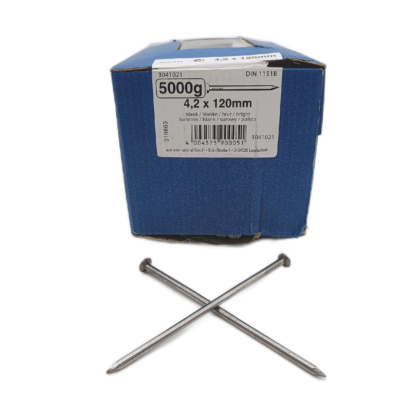Suki Senkkopf Nagel Baumaterial Stahl 4 2 x 120 mm blank